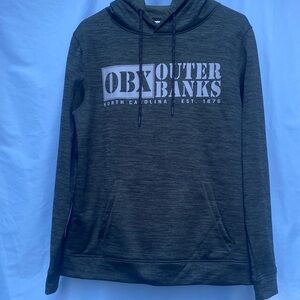 OBX Outer Banks Men's Charcoal Hoodie